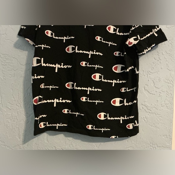 Champion Black and White Logo Tee - Picture 5 of 7